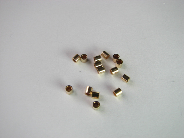 G. F. Crimp Bead 2 x2 mm Heavy Duty