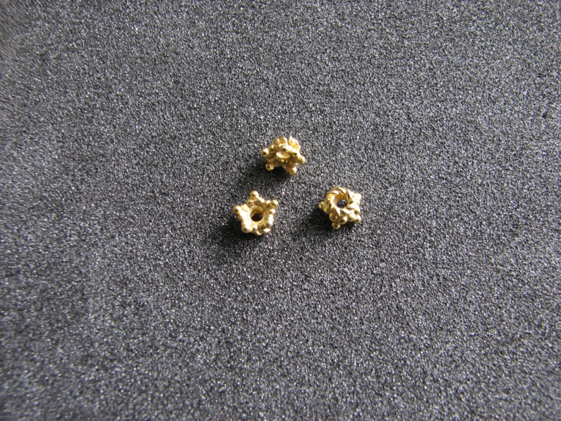 Vermeil Bead 001 Star Cap Small