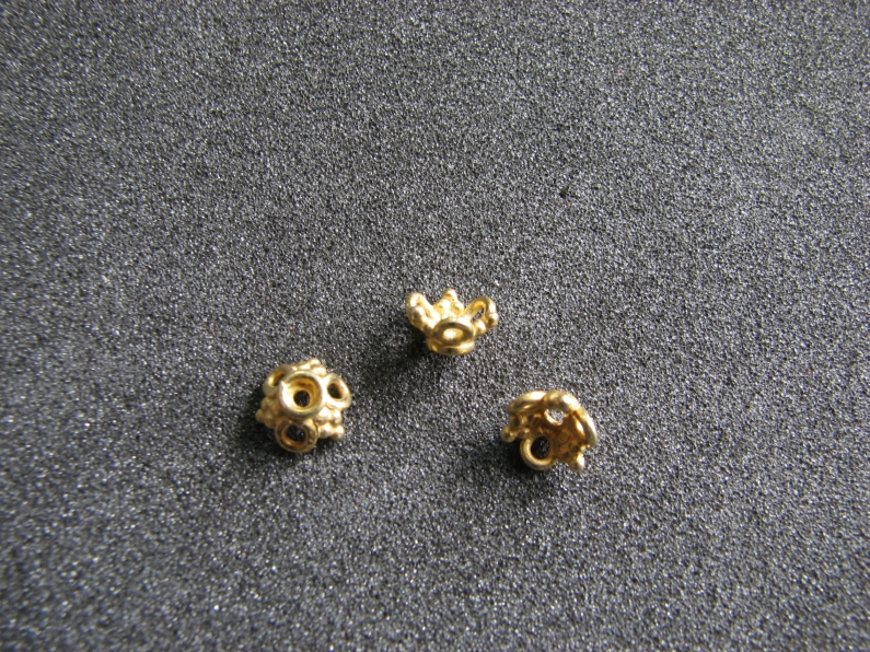 Vermeil Bead 003 Flower Cap Small