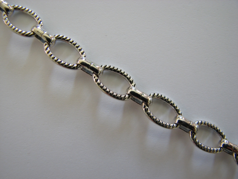 Cable Chain Oval Textured Large 26R